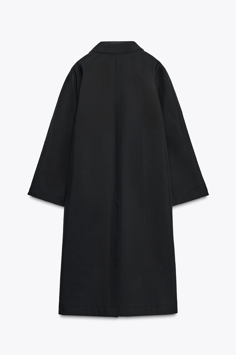 ZW COLLECTION LONG BUTTON-UP TRENCH COAT