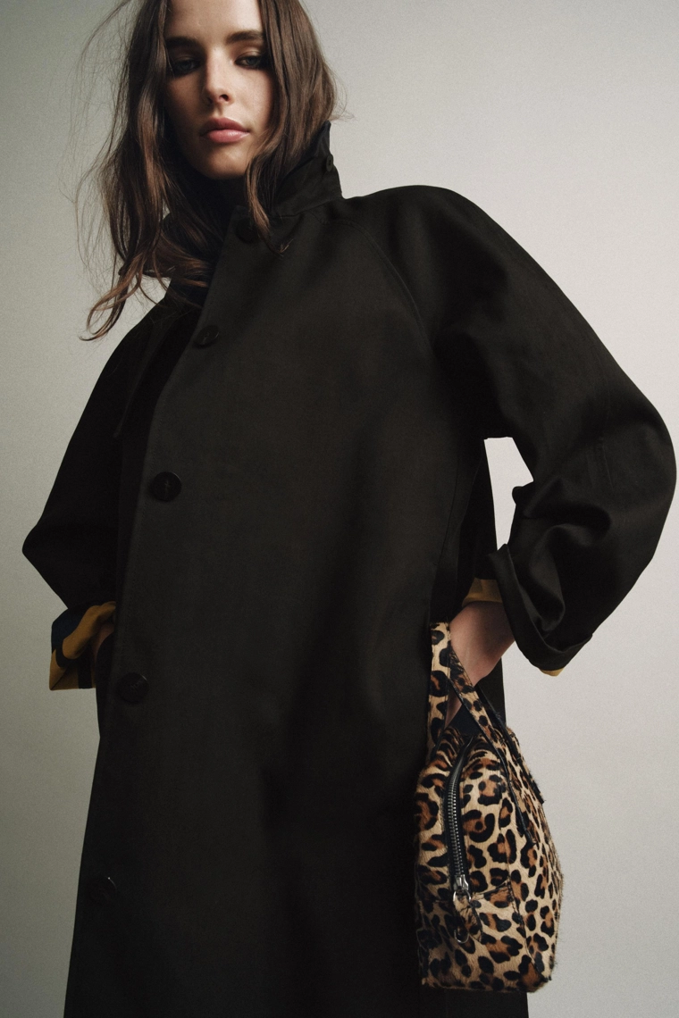 ZW COLLECTION LONG BUTTON-UP TRENCH COAT