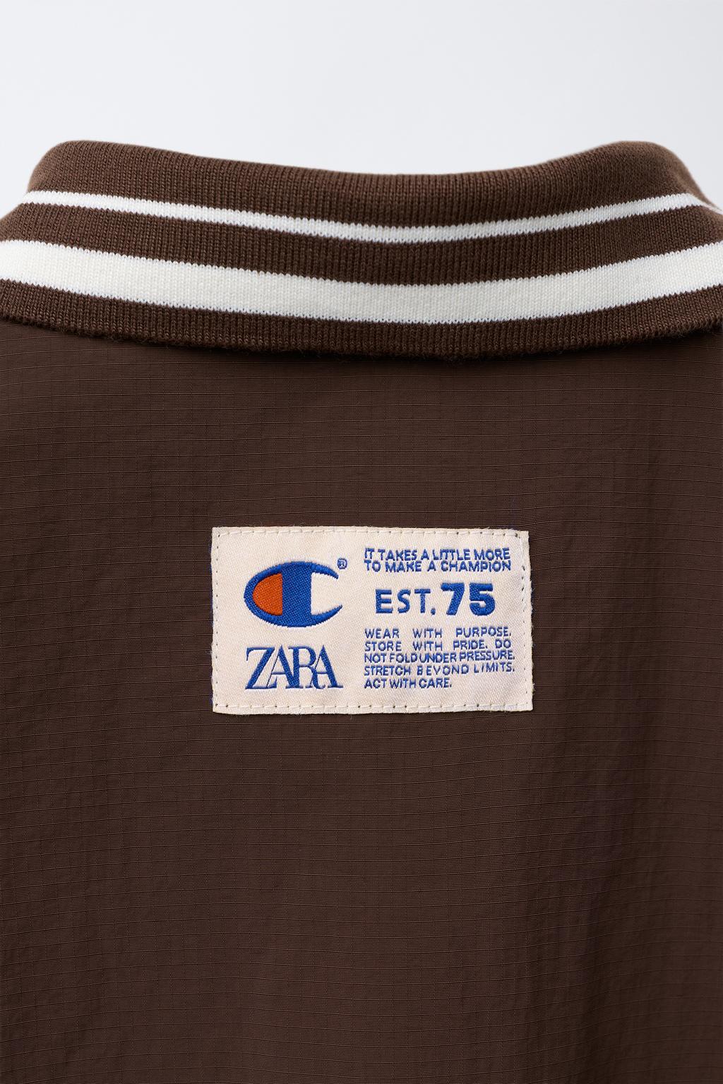 КУРТКА ИЗ НЕЙЛОНА С СУМКОЙ CHAMPION ® X ZARA