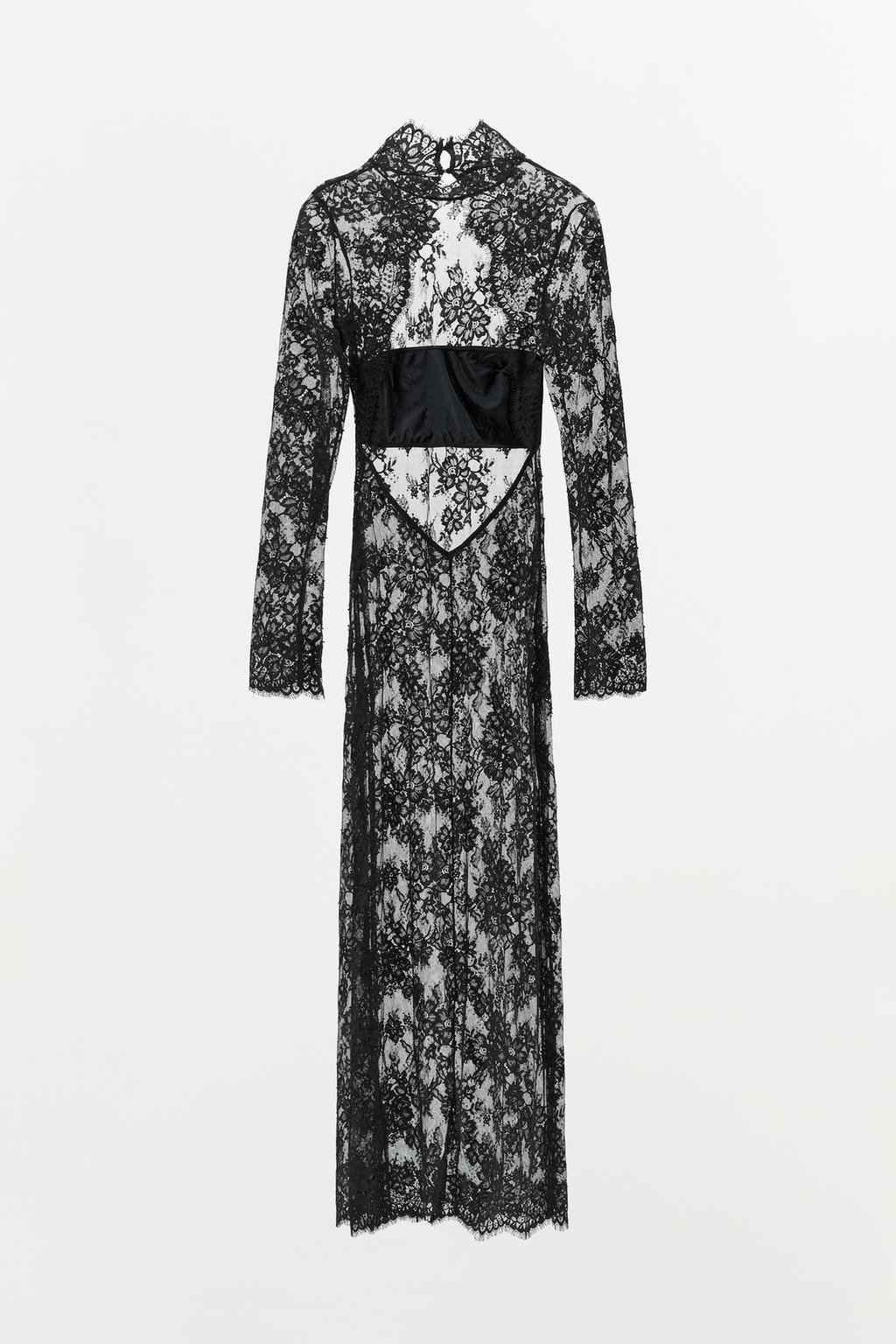 КРУЖЕВНОЕ ПЛАТЬЕ С ОТКРЫТОЙ СПИНОЙ