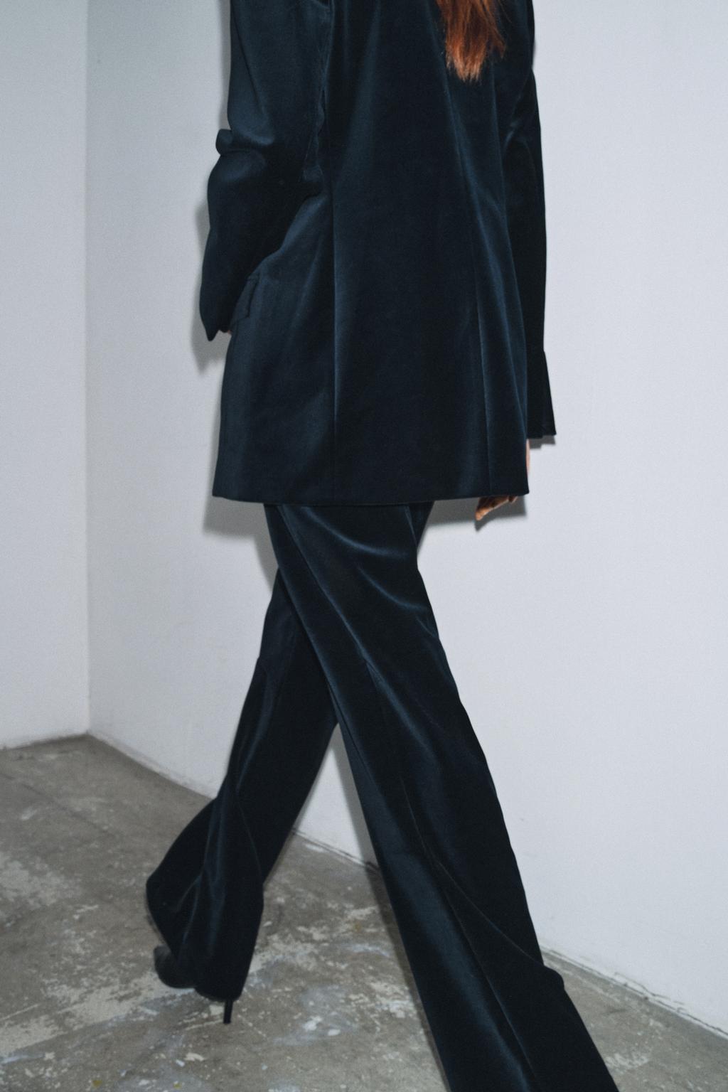 РАСКЛЕШЕННЫЕ БАРХАТНЫЕ БРЮКИ ZW LIMITED EDITION