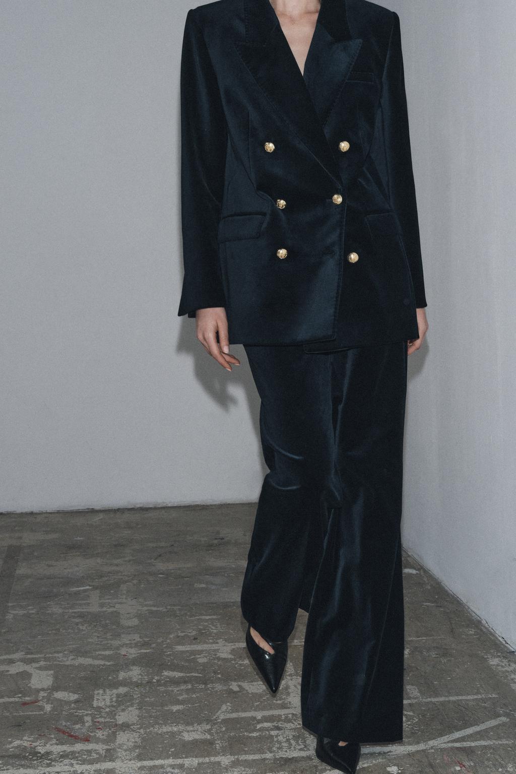 РАСКЛЕШЕННЫЕ БАРХАТНЫЕ БРЮКИ ZW LIMITED EDITION