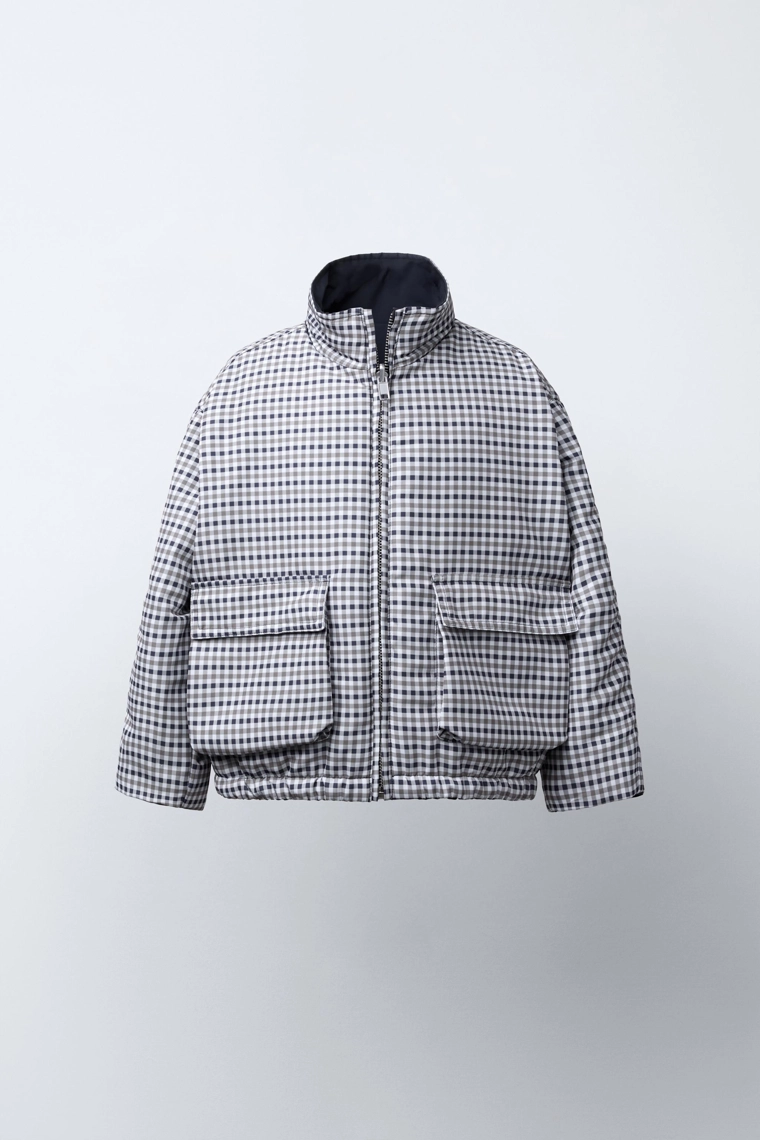 ДВУСТОРОННЯЯ КУРТКА В КЛЕТКУ WATER REPELLENT BENSIMON ® X ZARA