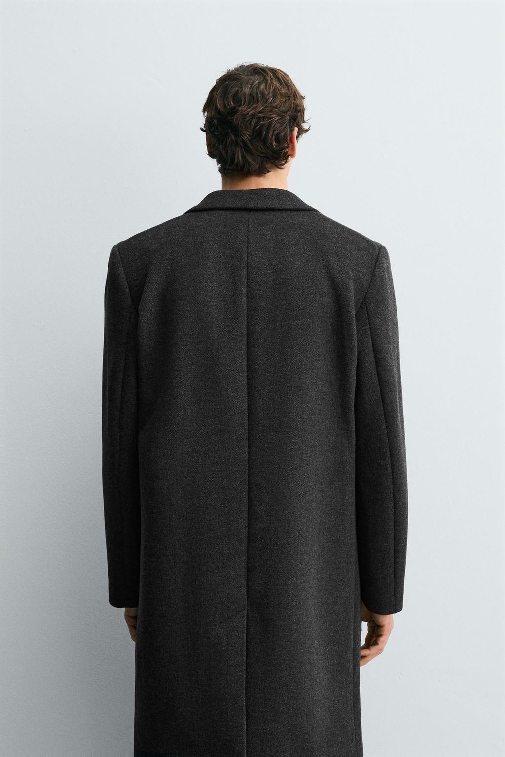 ПАЛЬТО REGULAR FIT ИЗ СМЕСОВОЙ ШЕРСТИ