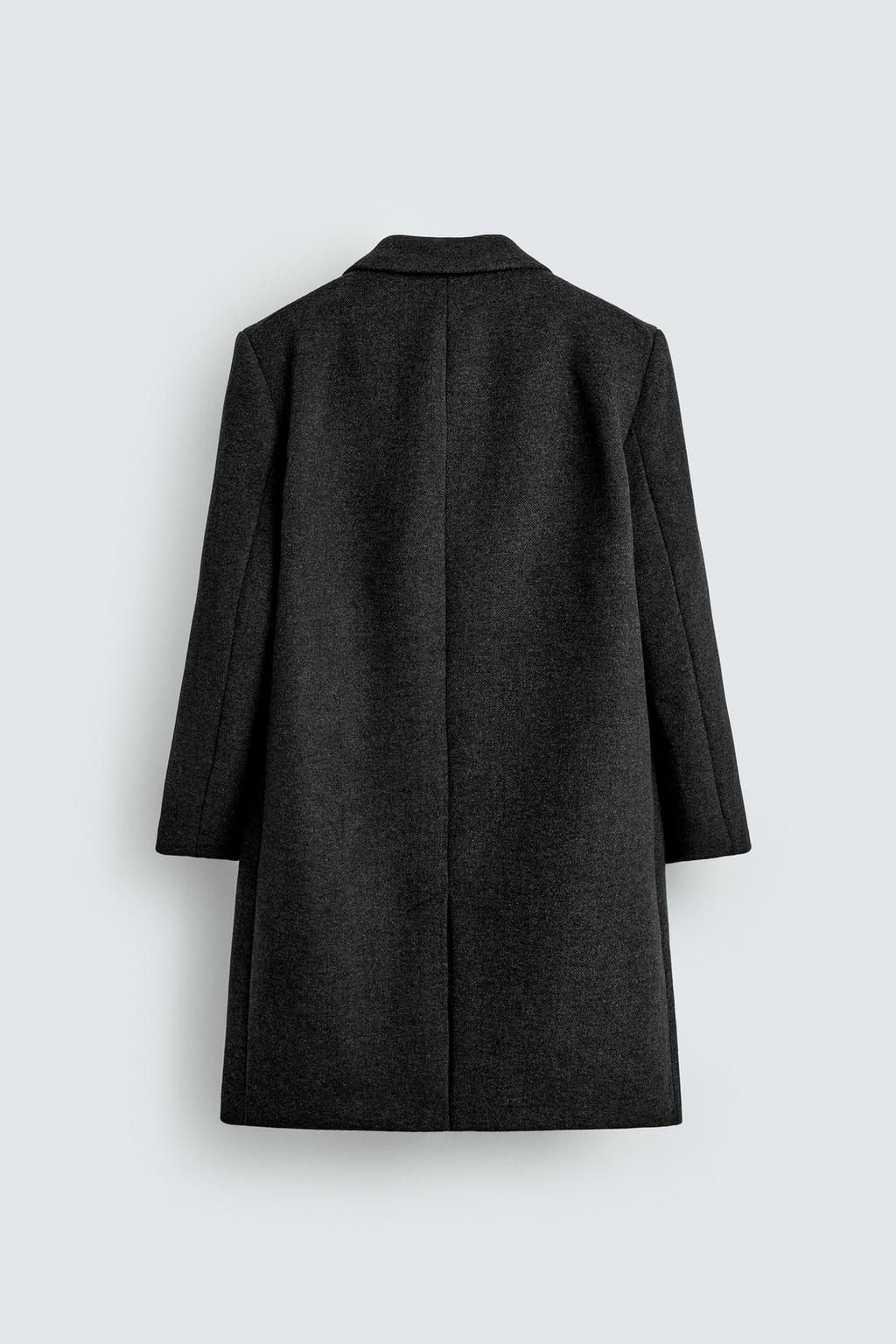 ПАЛЬТО REGULAR FIT ИЗ СМЕСОВОЙ ШЕРСТИ