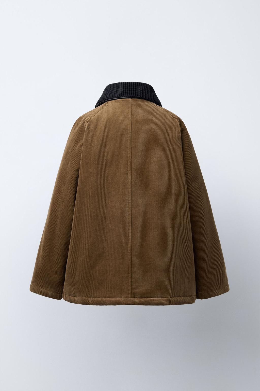СТЕГАНАЯ ВЕЛЬВЕТОВАЯ КУРТКА СО СЪЕМНЫМ ВОРОТНИКОМ — BENSIMON ® X ZARA
