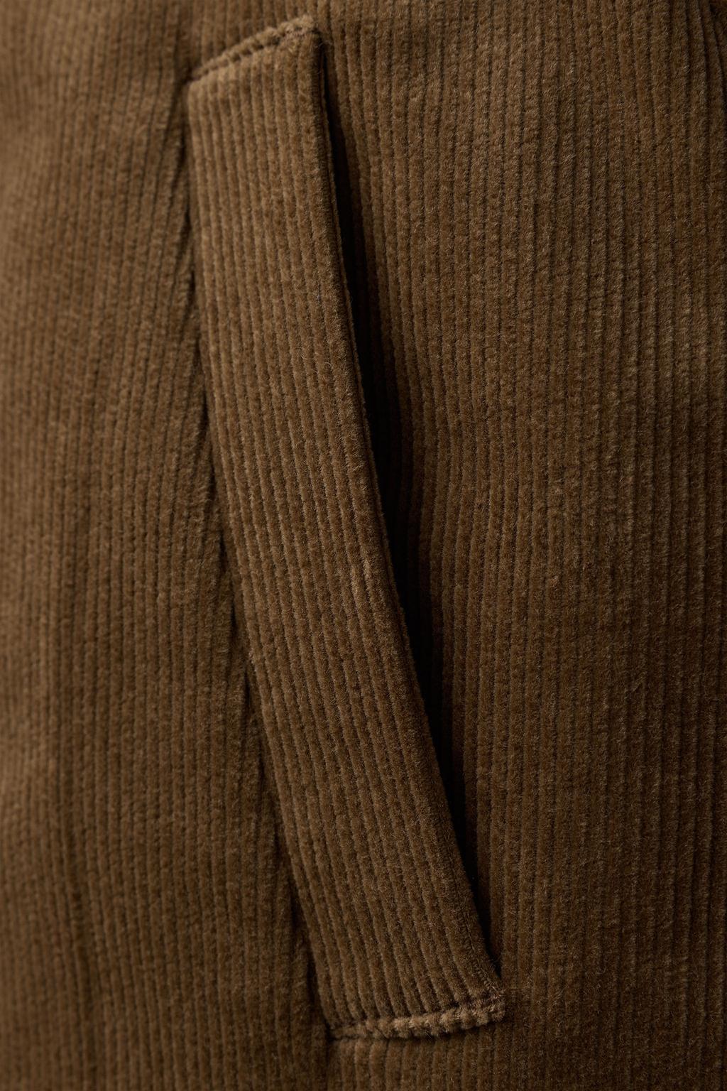 СТЕГАНАЯ ВЕЛЬВЕТОВАЯ КУРТКА СО СЪЕМНЫМ ВОРОТНИКОМ — BENSIMON ® X ZARA