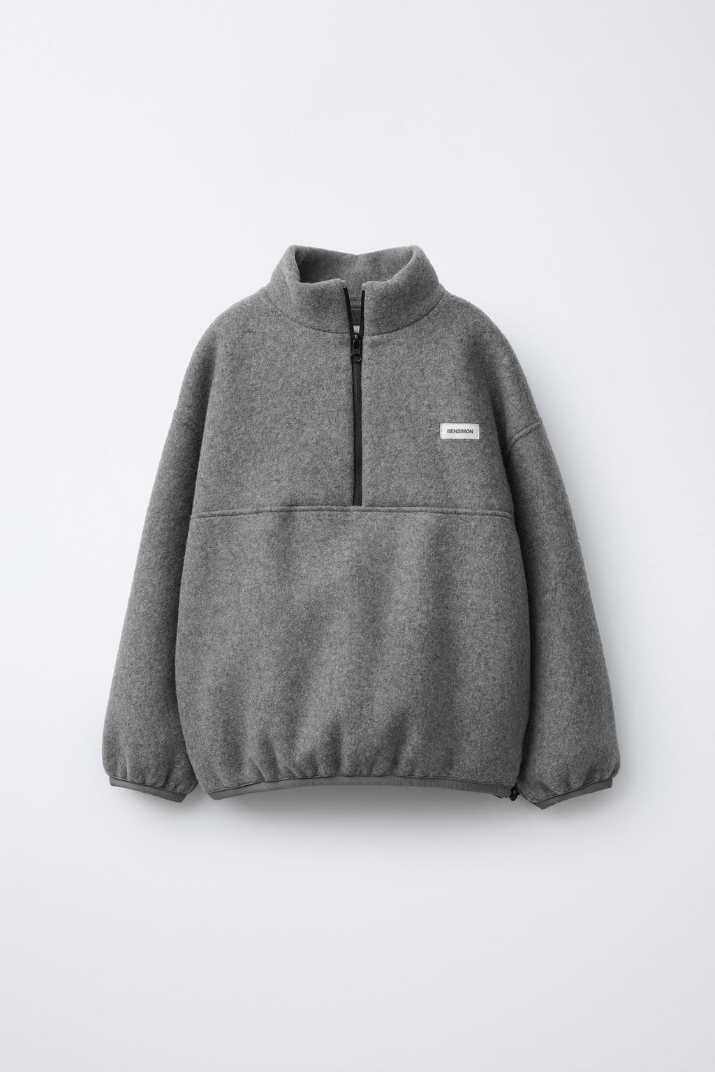 ТОЛСТОВКА ИЗ ПОЛАРФЛИСА С НАШИВКОЙ BENSIMON ® X ZARA