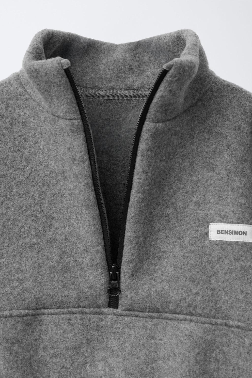 ТОЛСТОВКА ИЗ ПОЛАРФЛИСА С НАШИВКОЙ BENSIMON ® X ZARA
