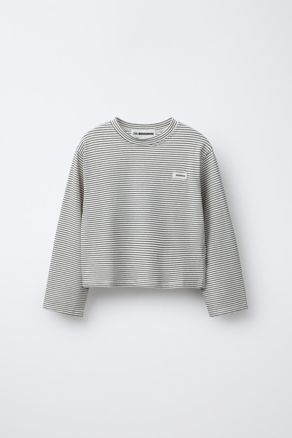ФУТБОЛКА В ПОЛОСКУ С ЯРЛЫКОМ BENSIMON ® X ZARA