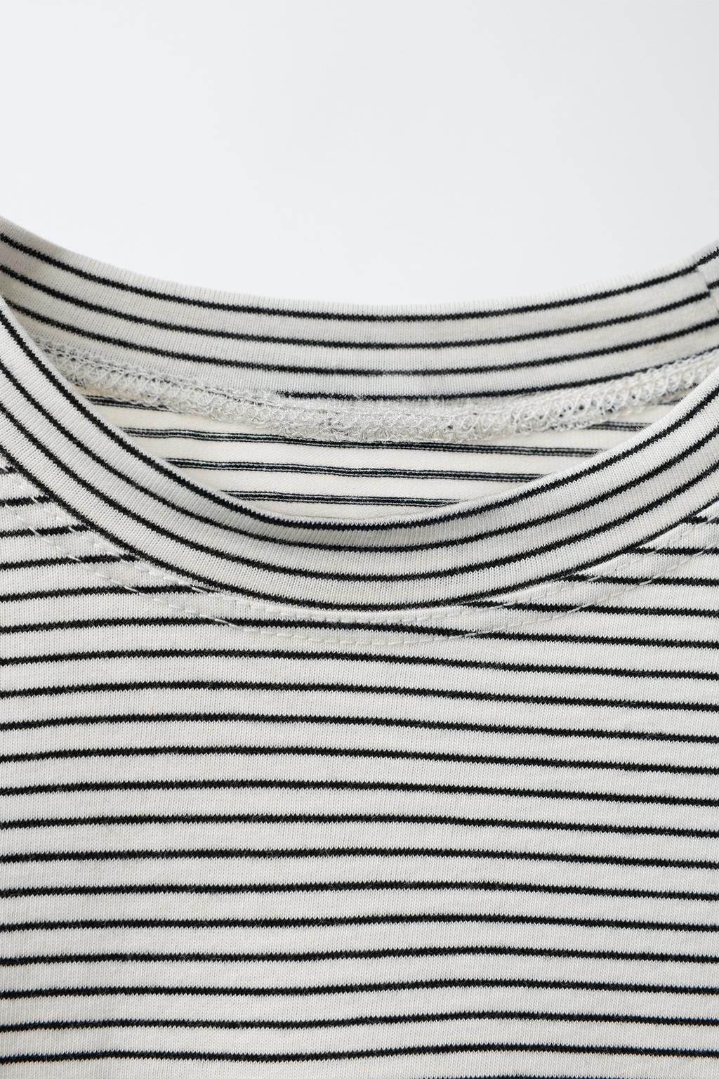 ФУТБОЛКА В ПОЛОСКУ С ЯРЛЫКОМ BENSIMON ® X ZARA