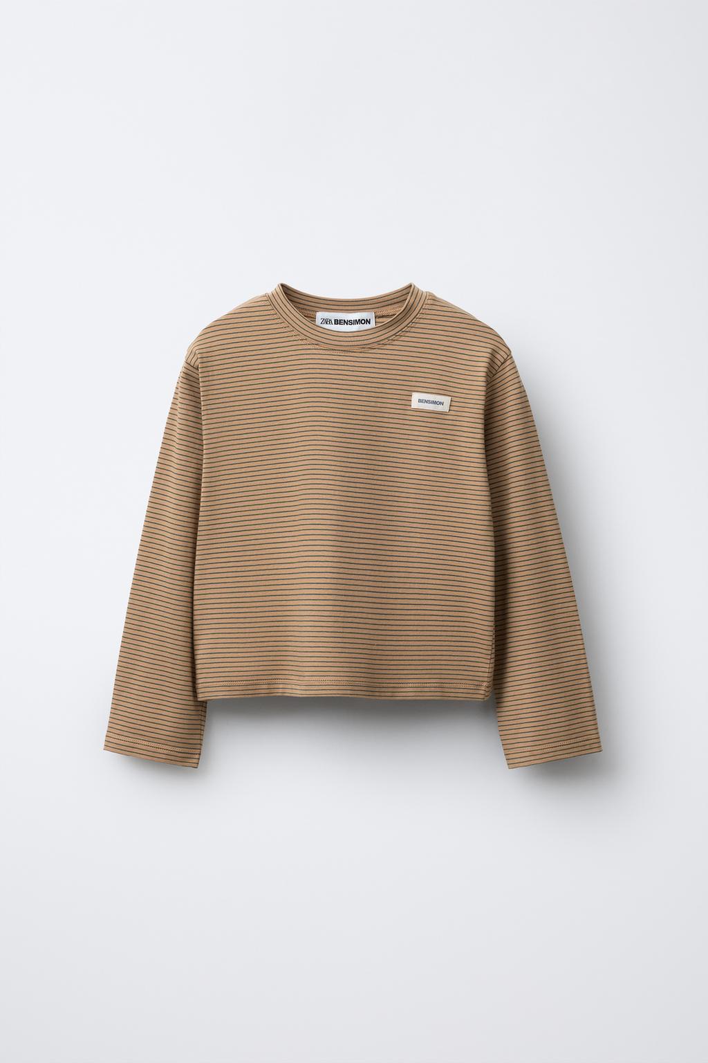 ФУТБОЛКА В ПОЛОСКУ С ЯРЛЫКОМ BENSIMON ® X ZARA