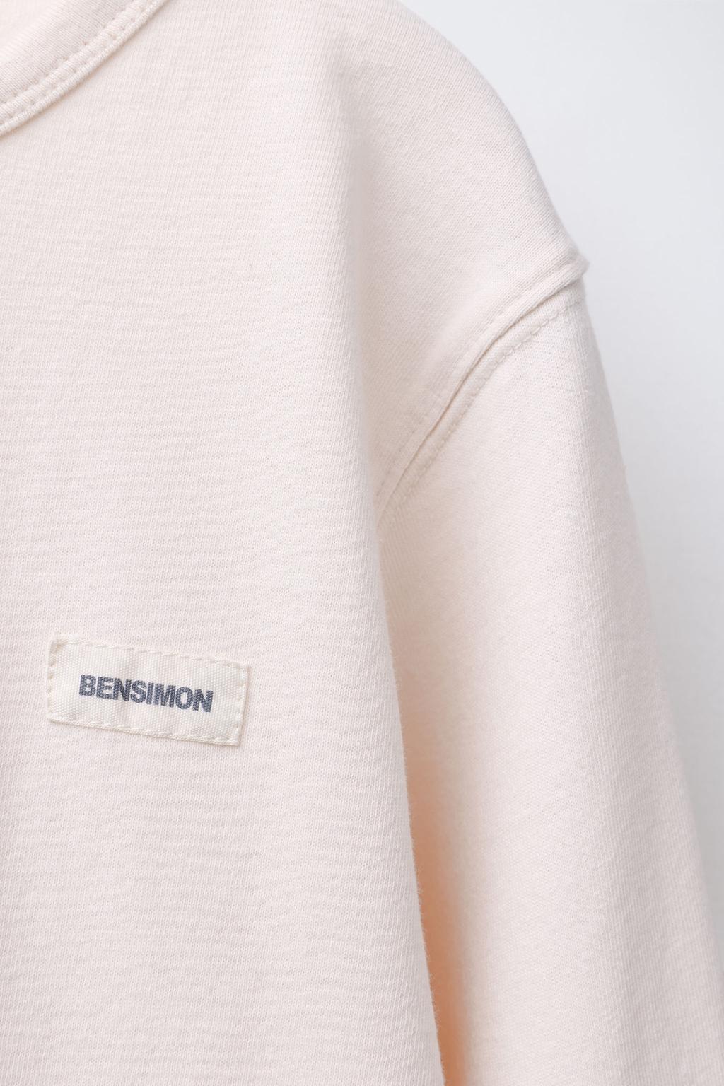 ОДНОТОННЫЙ ЛОНГСЛИВ BENSIMON X ZARA