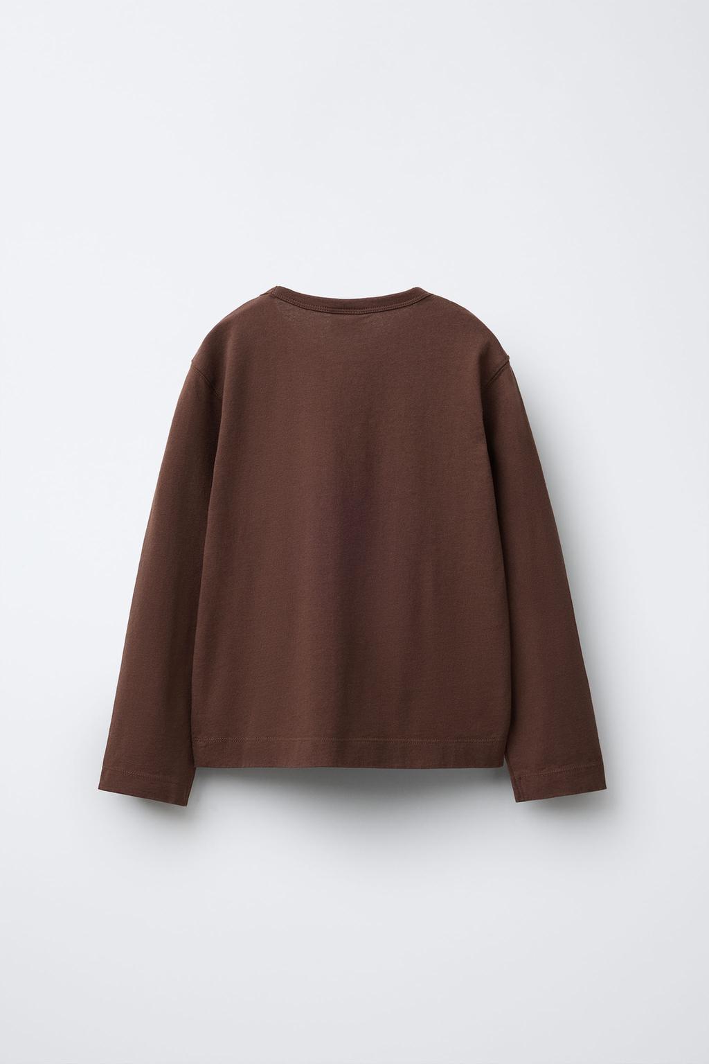 ОДНОТОННЫЙ ЛОНГСЛИВ С ЭТИКЕТКОЙ BENSIMON X ZARA