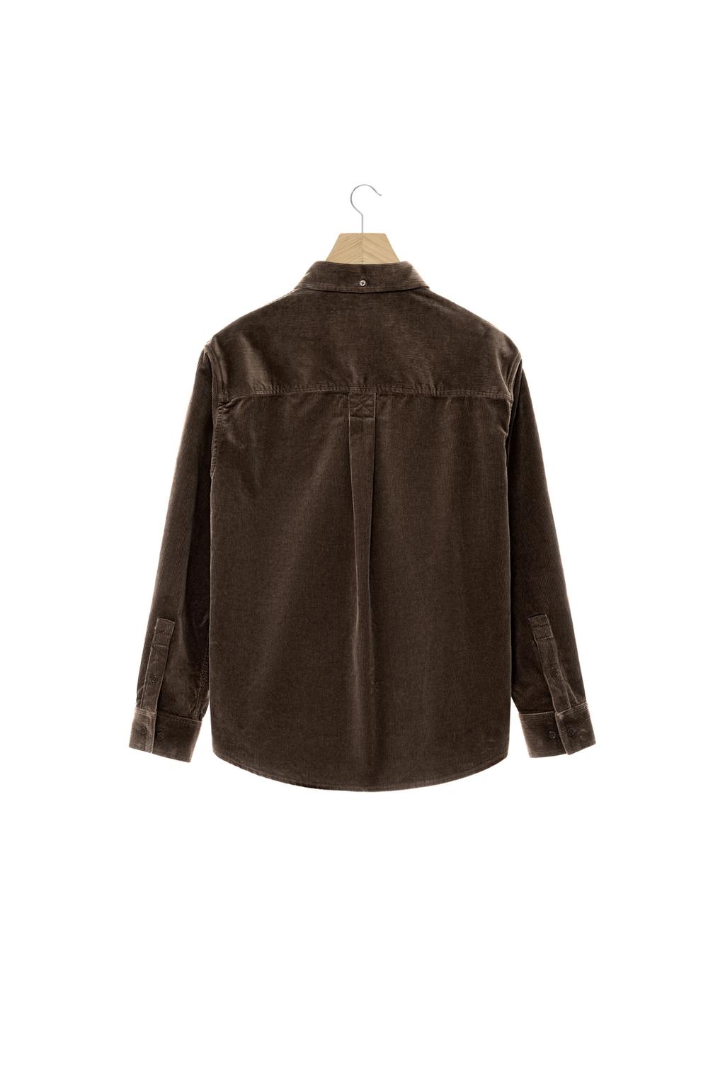РУБАШКА RELAXED FIT ИЗ ВЕЛЬВЕТА
