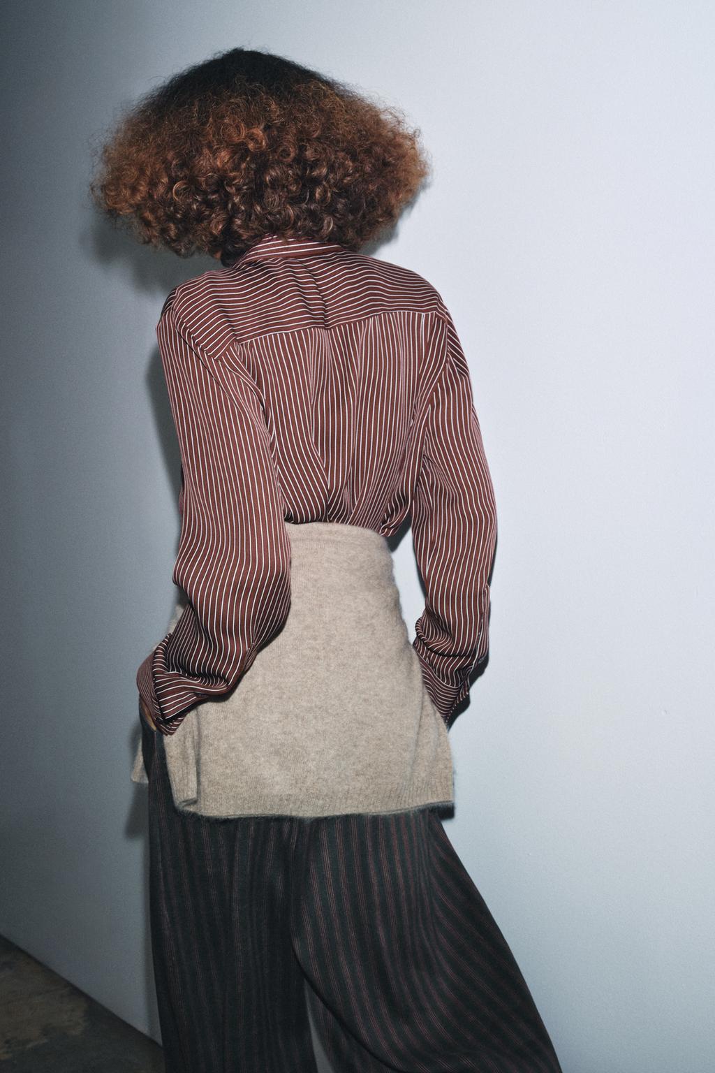 ШЕЛКОВАЯ РУБАШКА В ПОЛОСКУ ИЗ ОГРАНИЧЕННОЙ СЕРИИ ZW COLLECTION