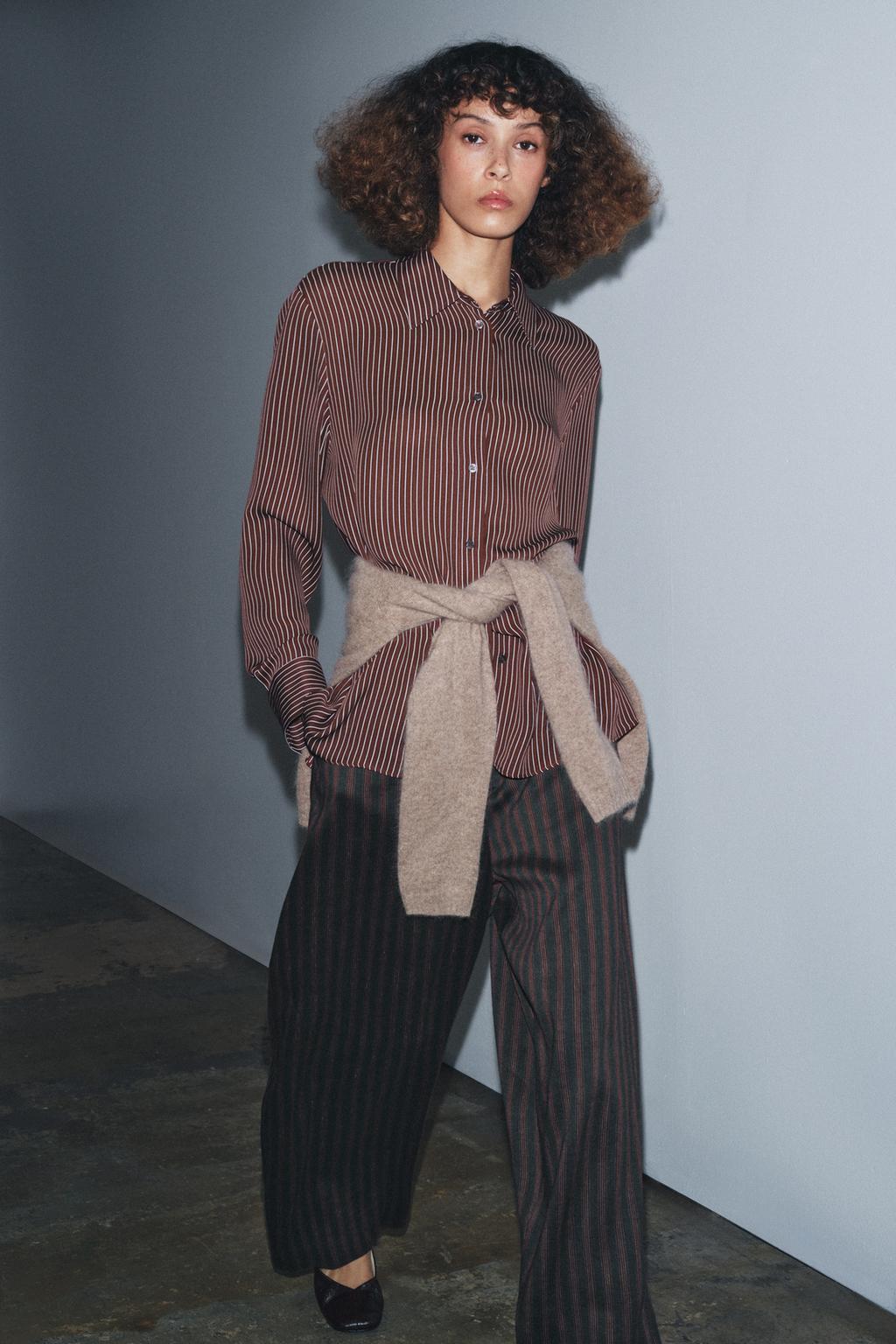 ШЕЛКОВАЯ РУБАШКА В ПОЛОСКУ ИЗ ОГРАНИЧЕННОЙ СЕРИИ ZW COLLECTION