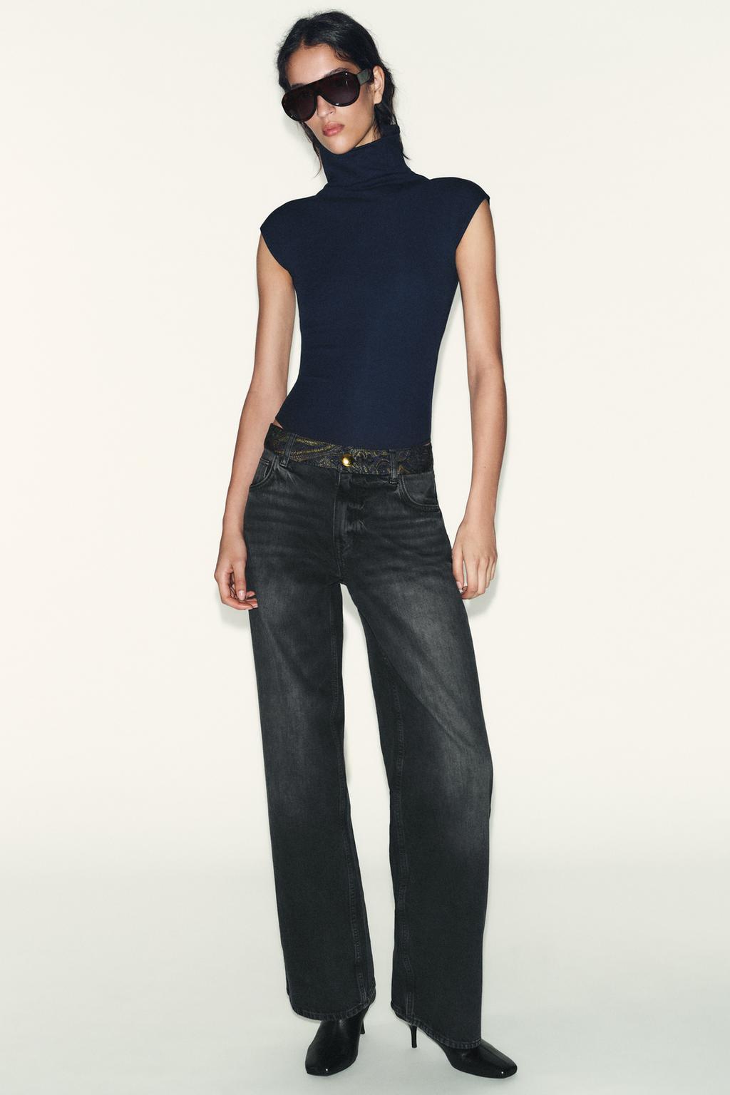 ХЛОПКОВОЕ БОДИ С ВОРОТНИКОМ-СТОЙКОЙ