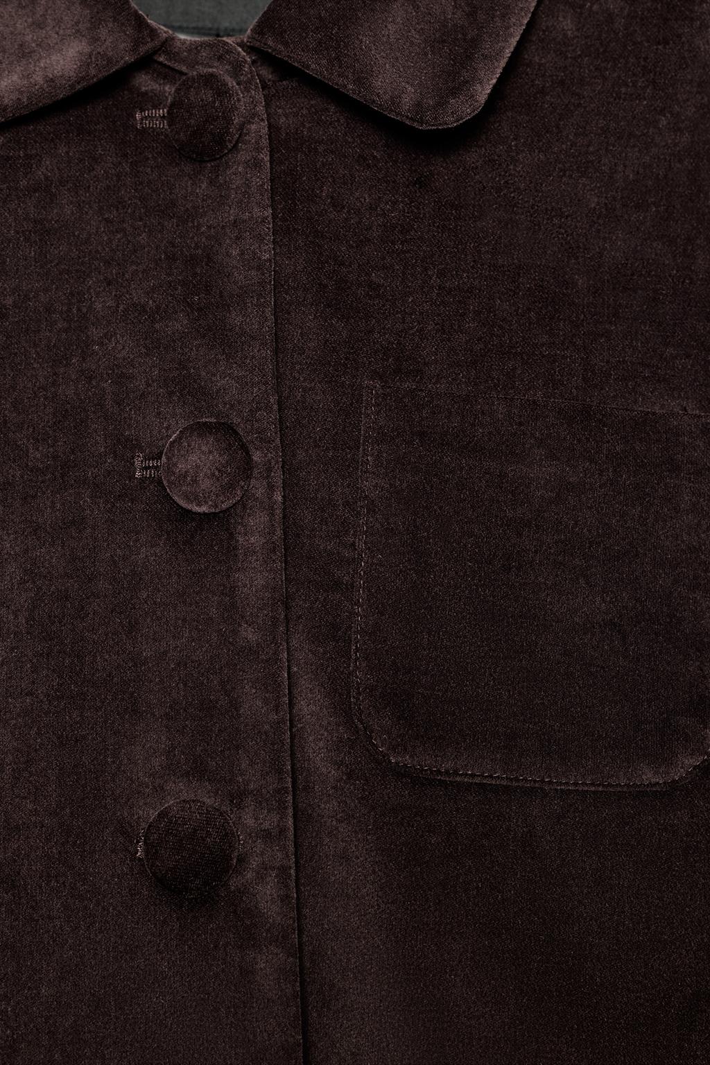 УКОРОЧЕННЫЙ БЛЕЙЗЕР ИЗ БАРХАТА