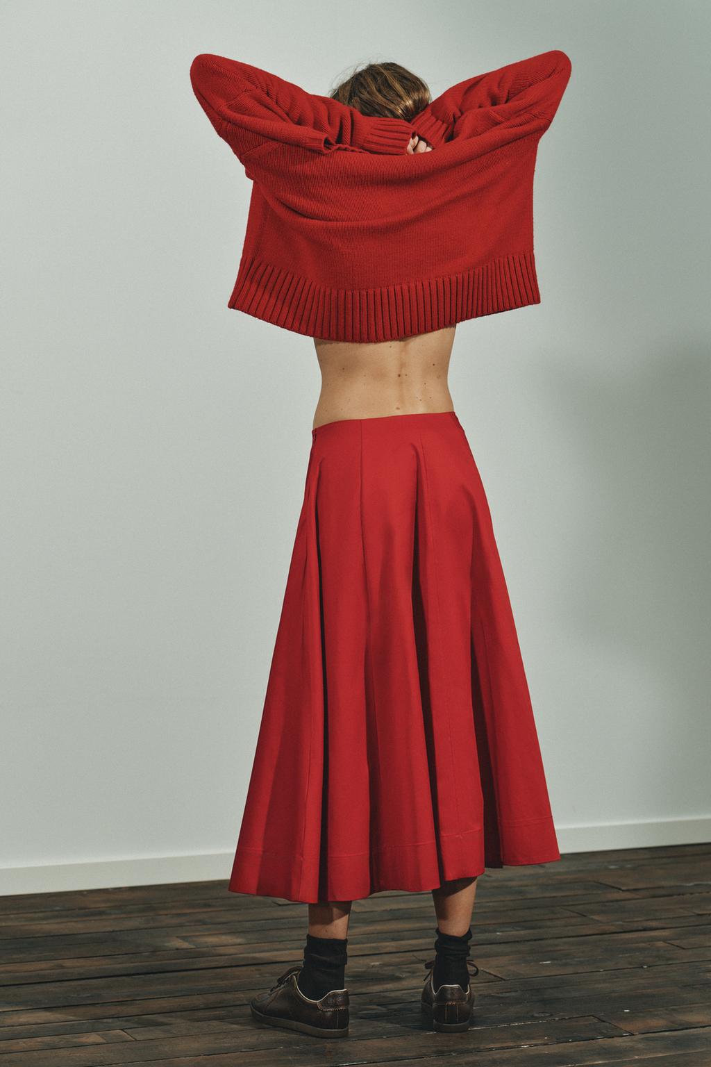 ЮБКА МИДИ В СКЛАДКУ