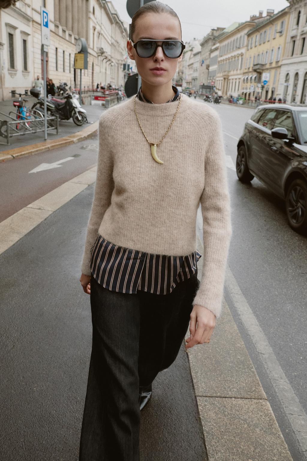 ДЖЕМПЕР ИЗ ШЕРСТИ И АЛЬПАКИ