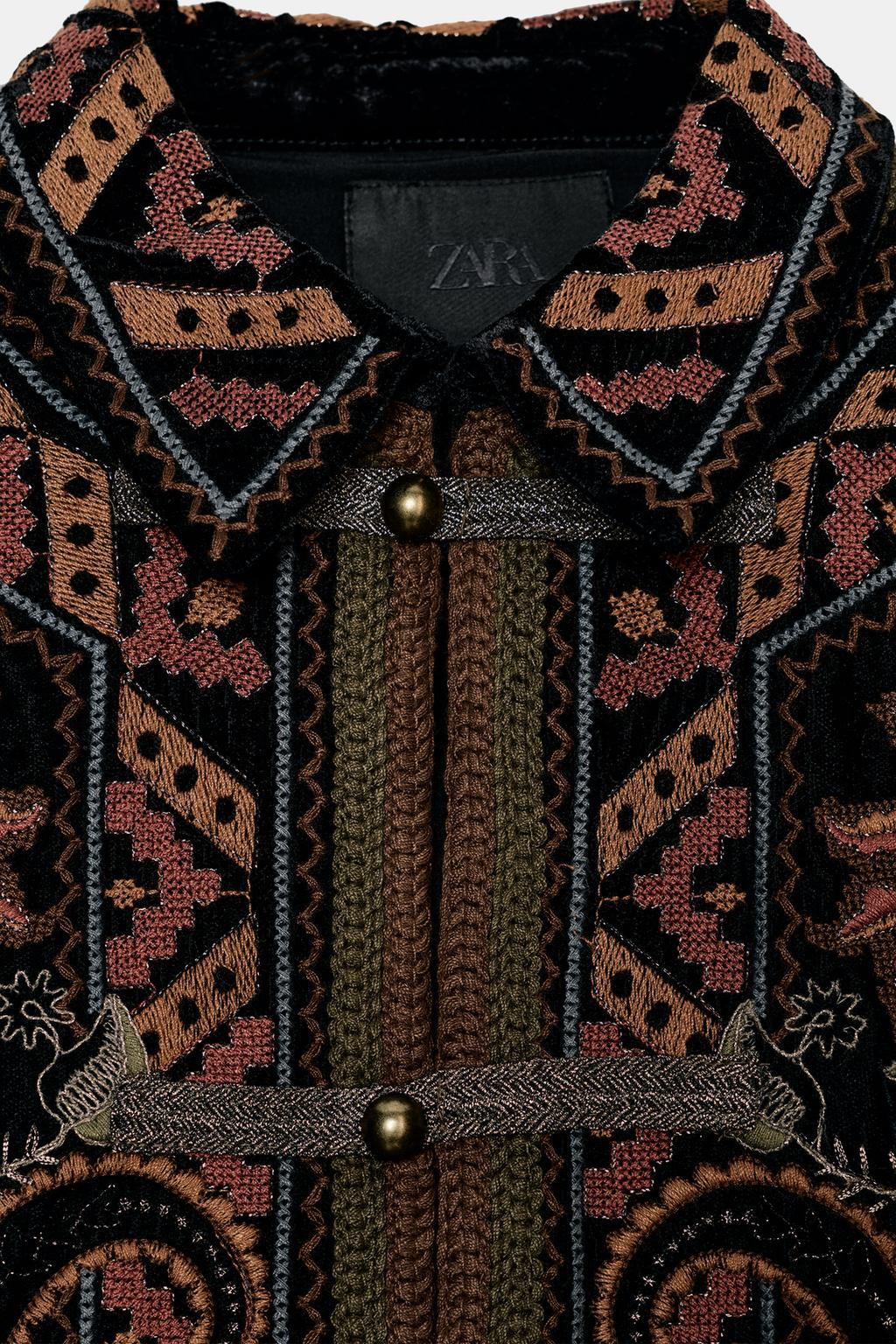 БАРХАТНАЯ КУРТКА С ВЫШИВКОЙ — ZW COLLECTION