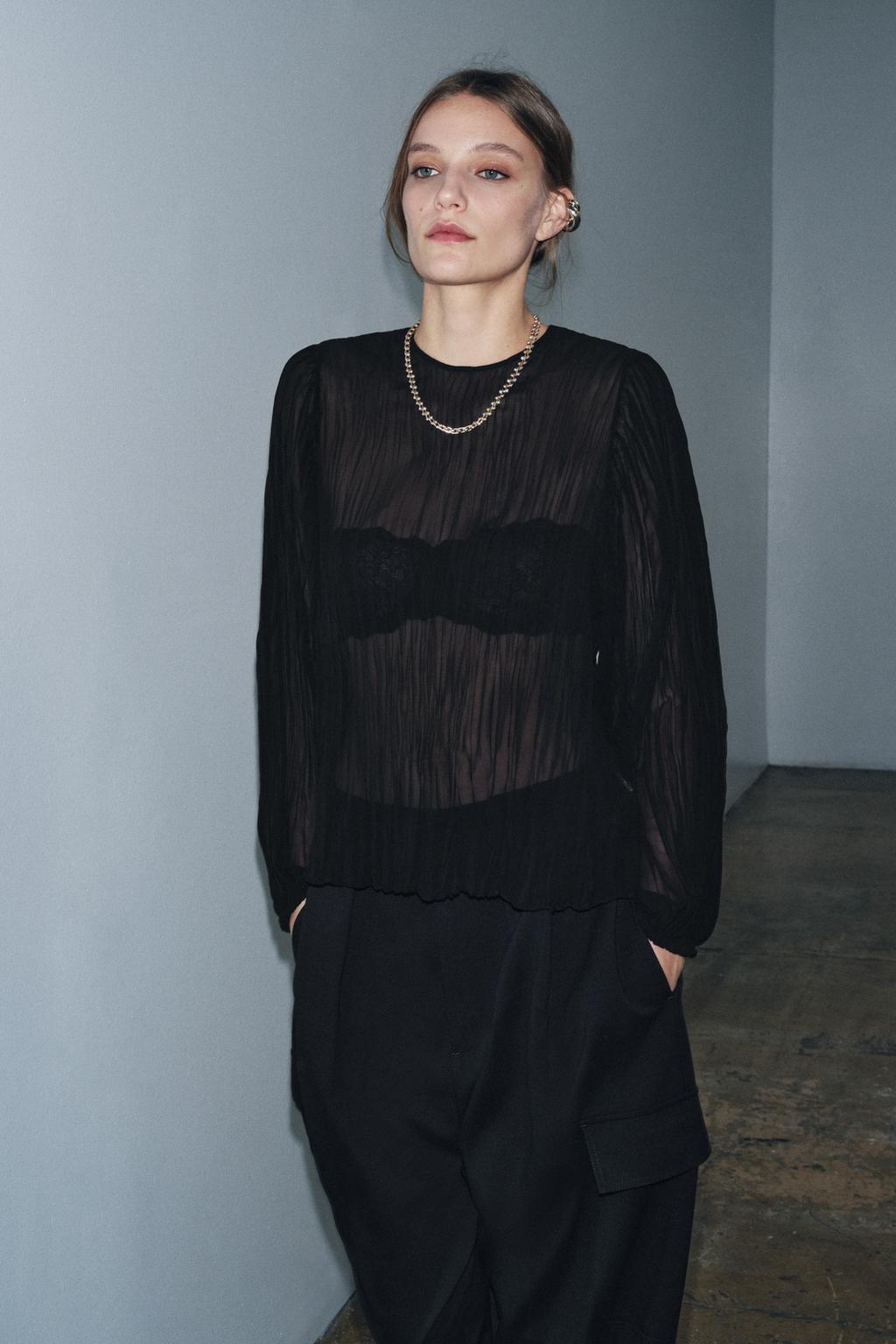 ПЛИССИРОВАННАЯ БЛУЗА ZW COLLECTION