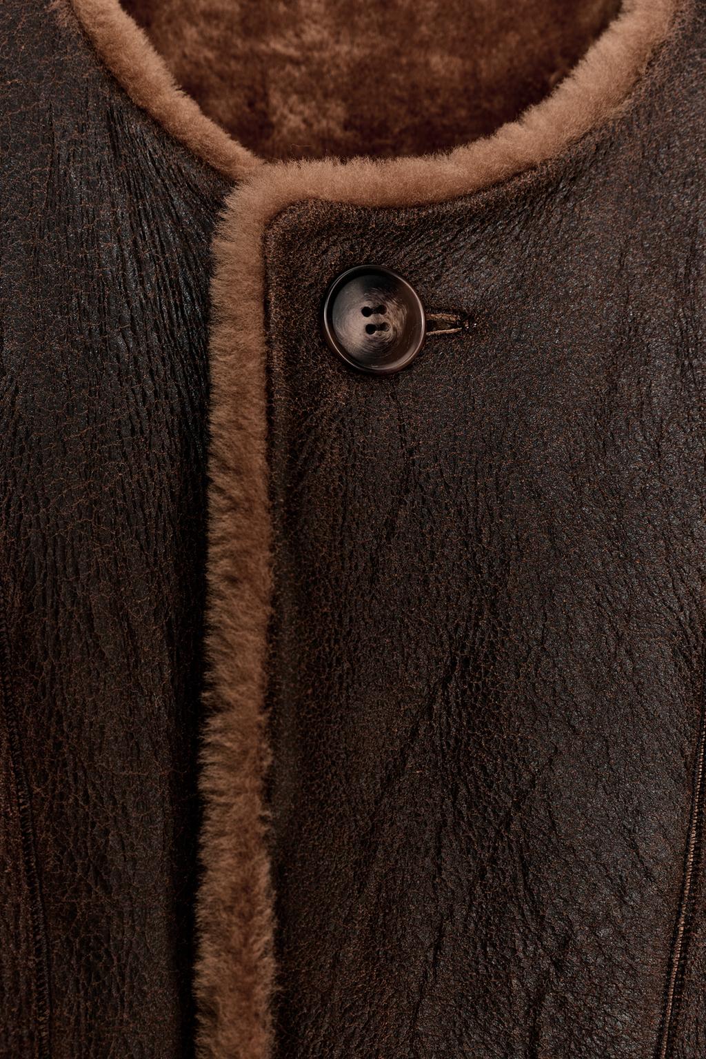 ДВУСТОРОННЕЕ ПАЛЬТО ИЗ 100% КОЖИ