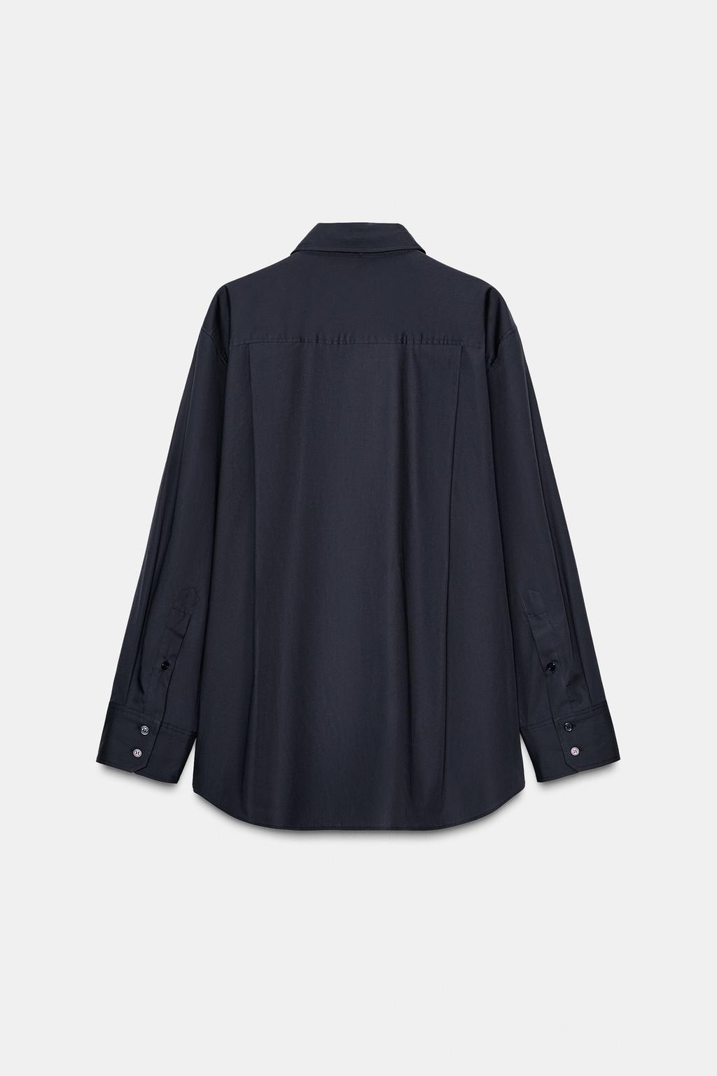 РУБАШКА ИЗ ПОПЛИНА С ГАЛСТУКОМ — ZW COLLECTION