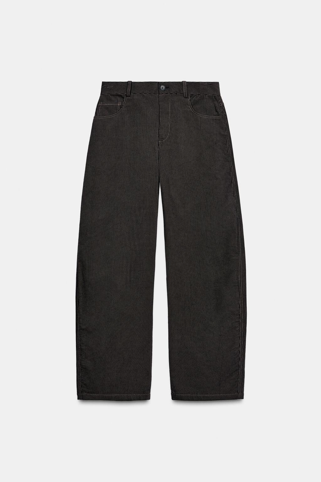 ШИРОКИЕ БРЮКИ В ПОЛОСКУ — ZW COLLECTION