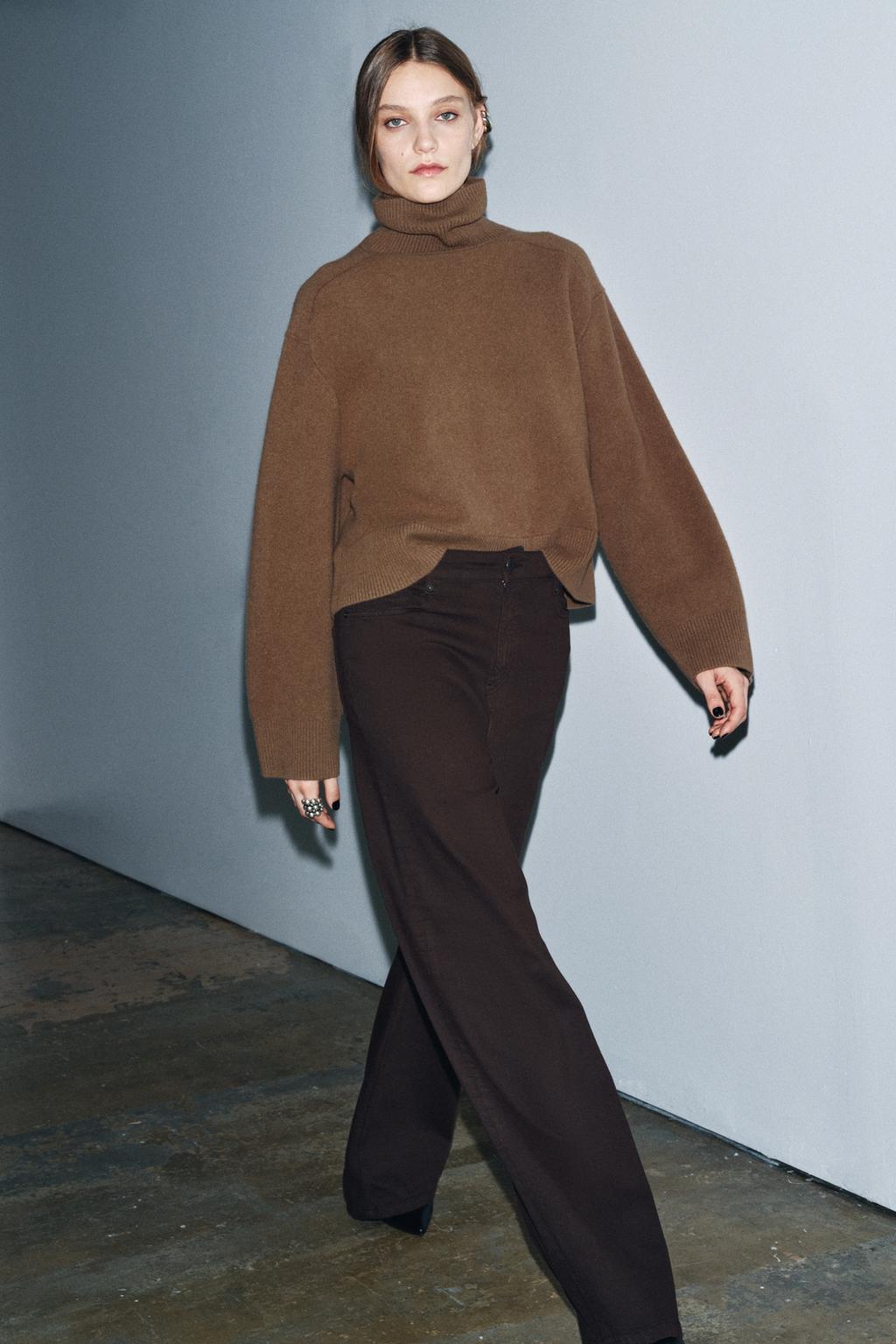 ДЖИНСЫ WIDE LEG С ВЫСОКОЙ ПОСАДКОЙ — ZW COLLECTION