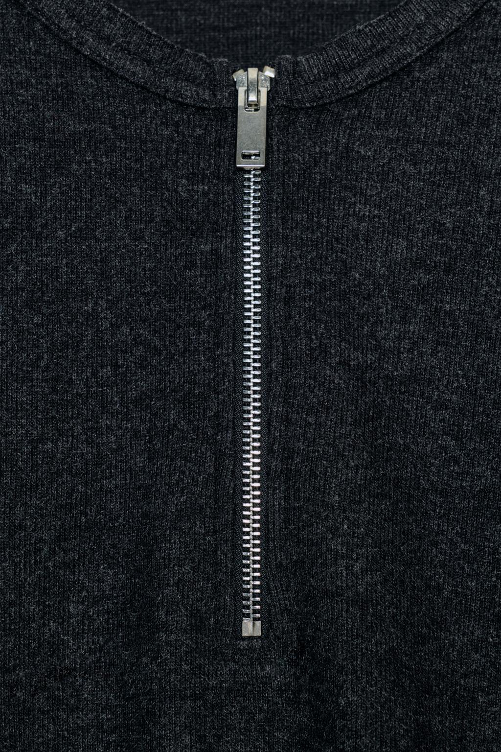 ТОЛСТОВКА НА МОЛНИИ С МЯГКИМ РУБЧИКОМ