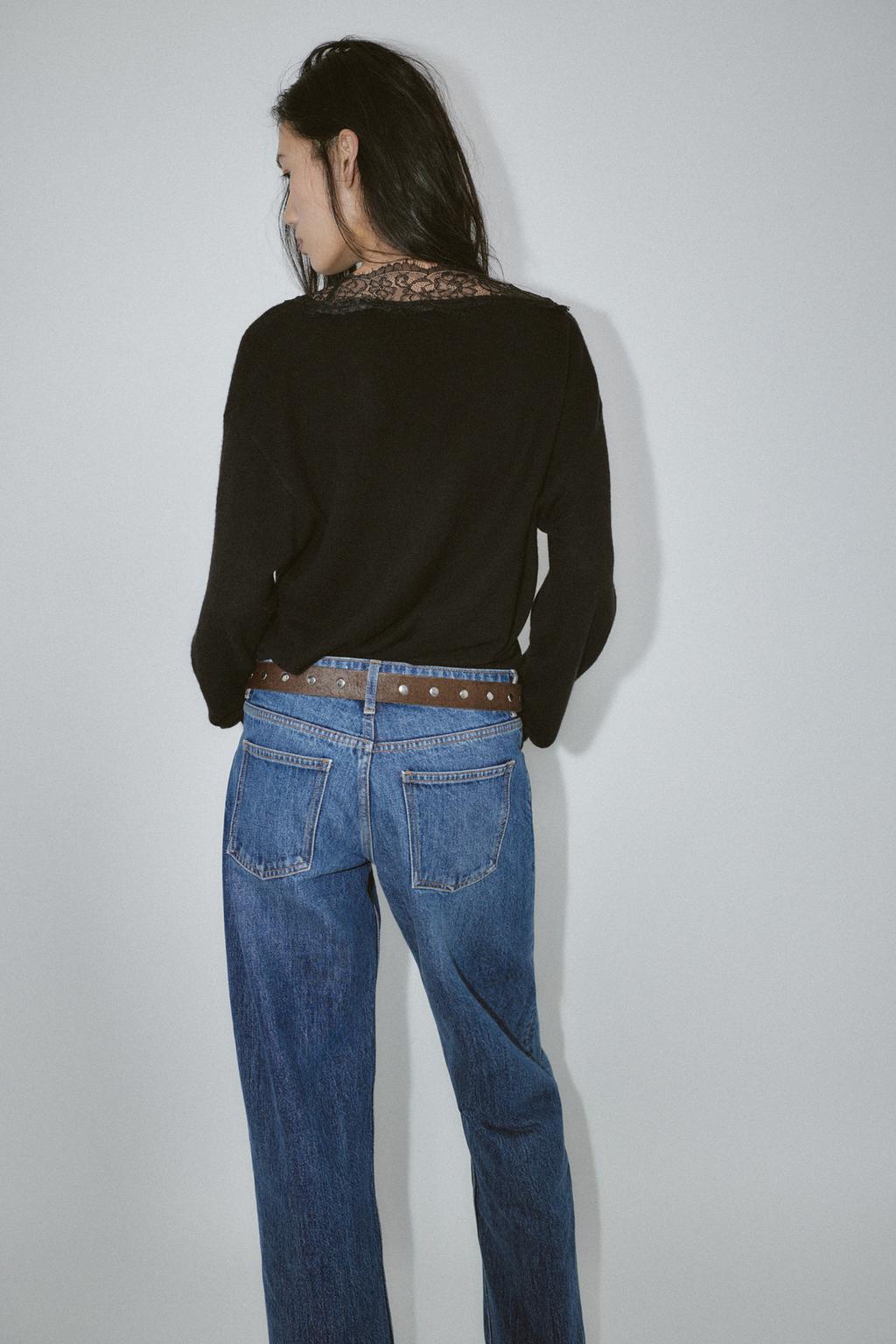 ДЖЕМПЕР С КРУЖЕВНОЙ ОТДЕЛКОЙ