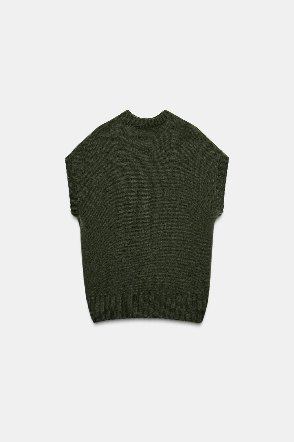 ЖИЛЕТ ОВЕРСАЙЗ ИЗ ШЕРСТИ С АСИММЕТРИЧНЫМ НИЗОМ