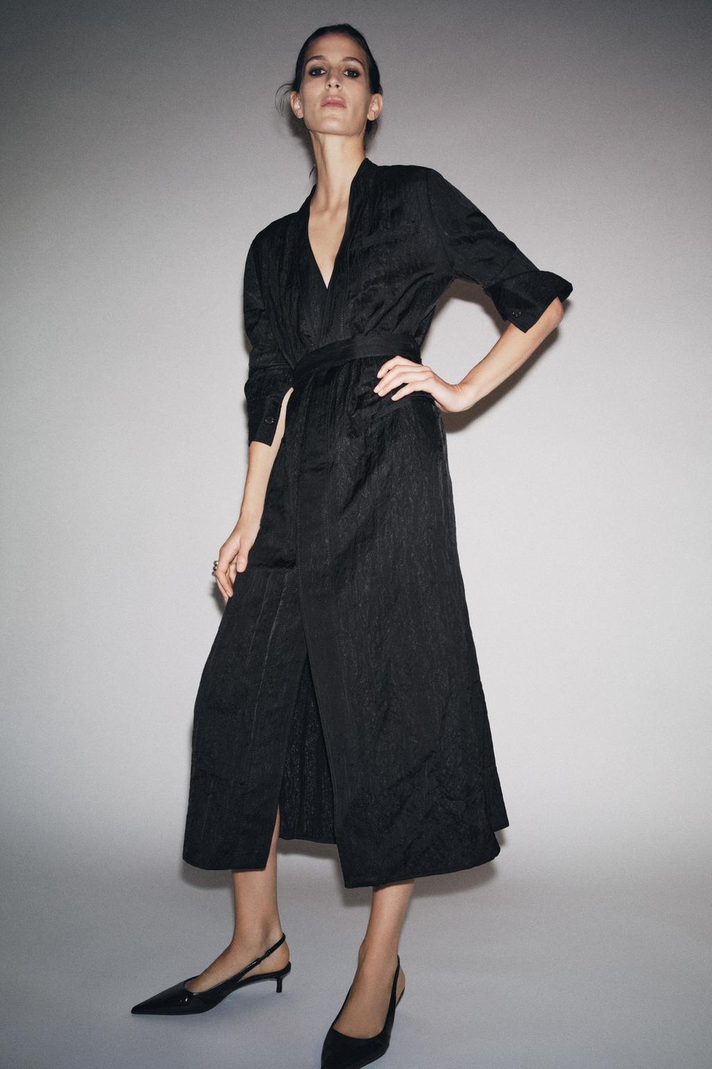 МЯТОЕ АТЛАСНОЕ ПЛАТЬЕ — ZW COLLECTION LIMITED EDITION