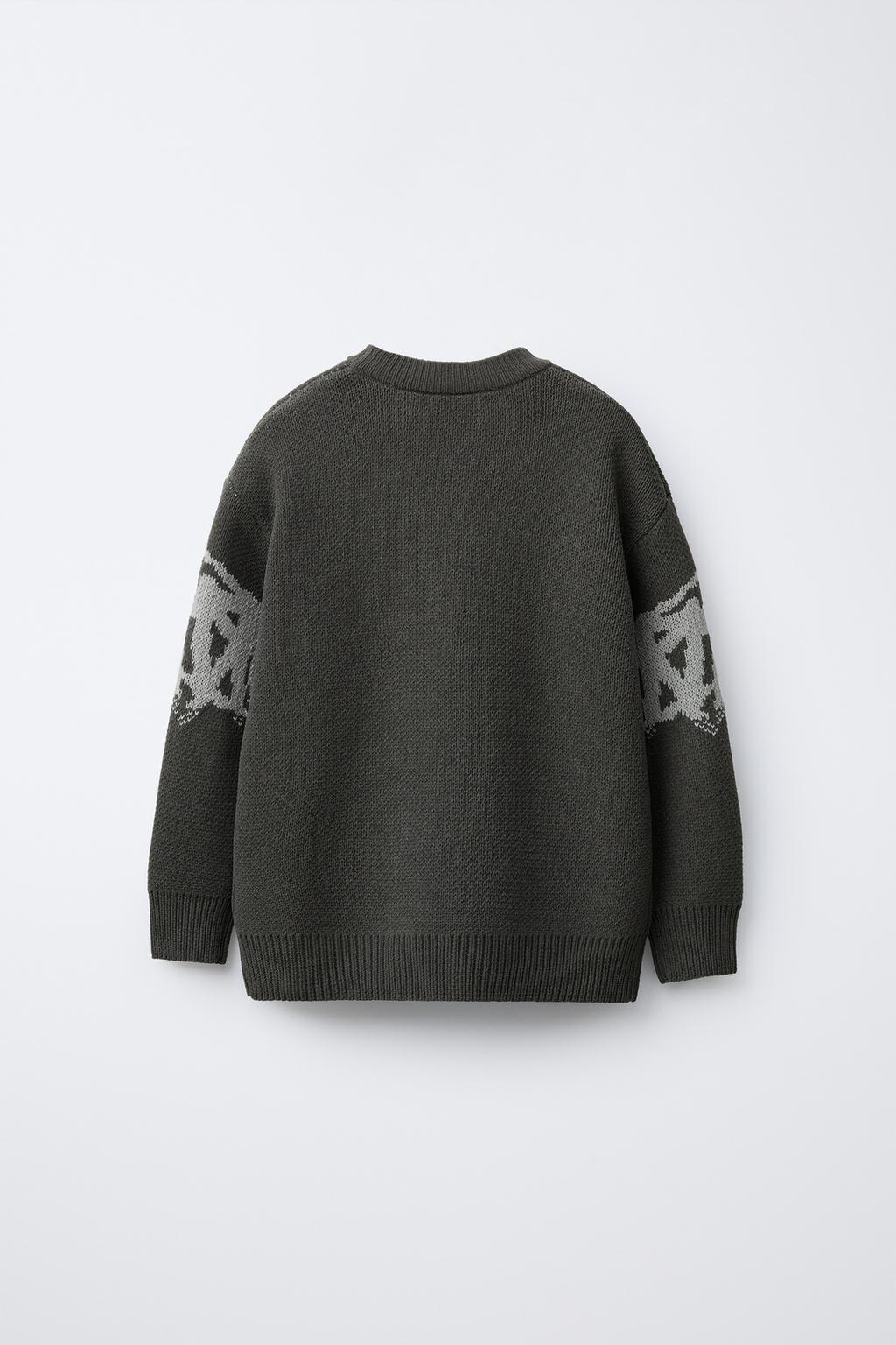 СВИТЕР ИЗ ШЕНИЛЛА С ГРАФФИТИ