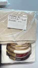 Zara НАБОР ИЗ 6 КОМБИНИРОВАННЫХ ЖЕСТКИХ БРАСЛЕТОВ Golden | 4736/273/303