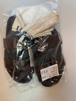 Zara КОЖАНЫЕ САНДАЛИИ С ДВОЙНЫМ РЕМЕШКОМ Chocolate Brown | 1628/610/116