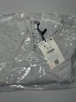 Bershka Худи с застежкой-молнией Grey|7004/478