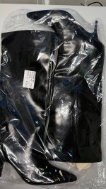 Zara ВЫСОКИЕ САПОГИ НА СРЕДНЕМ КАБЛУКЕ Black | 3022/610/800