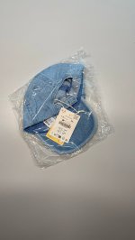 Zara Джинсовая кепка с вышивкой lilo & stitch © disney Blue | 0653/642/400