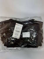 Zara ТРИКОТАЖНОЕ КОМБИНИРОВАННОЕ ПЛАТЬЕ С ЭФФЕКТОМ МЕХА Brown | 5755/126/700