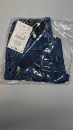 Zara Джинсы широкого кроя с вышивкой mickey mouse and friends © disney Mid-blue | 4441/665/427