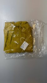 Zara РУБАШКА С УЗЛОМ ИЗ ЛЬНА Mustard | 8138/389/305