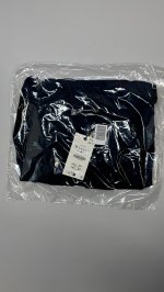 Zara СВОБОДНАЯ РУБАШКА С КАРМАНОМ ZW COLLECTION Navy blue | 2731/282/401