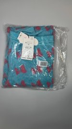 Zara ТРИКОТАЖНЫЕ БРЮКИ С ИНТАРСИЕЙ И ЛЕНТАМИ HARRY LAMBERT FOR ZARA X DISNEY Light blue | 2756/618/406