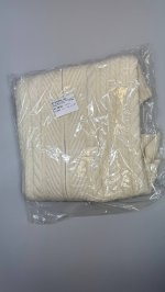 Oysho Джемпер с крупной вязкой и высоким воротником ECRU | 3827/773/712