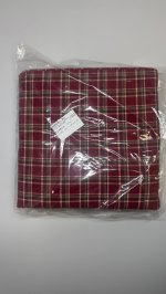 Zara Рождественский клетчатый комплект постельного белья из фланели красного цвета Red | 6136/088/600