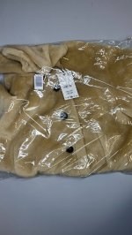 Zara ДВУСТОРОННЯЯ КУРТКА-ДУБЛЕНКА Ecru | 8490/744/712