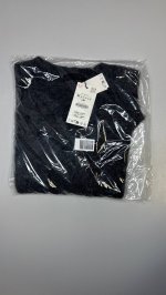 Zara Джемпер прямого кроя из 100% шерсти с короткими рукавами Dark grey | 4192/152/922